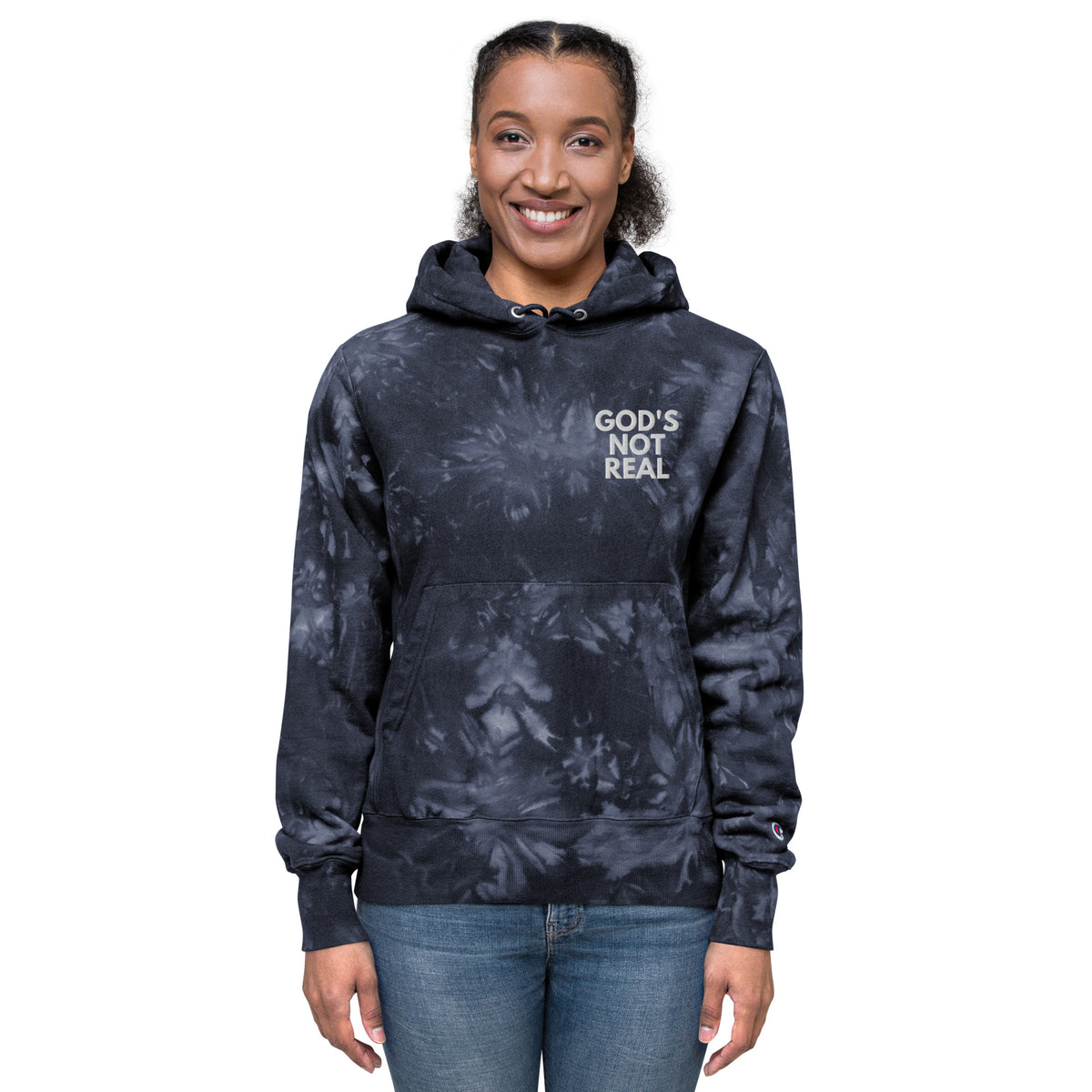 God's Not Real - Tie-Dye Hoodie