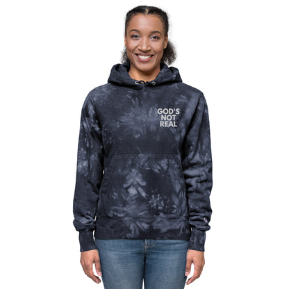 God's Not Real - Tie-Dye Hoodie