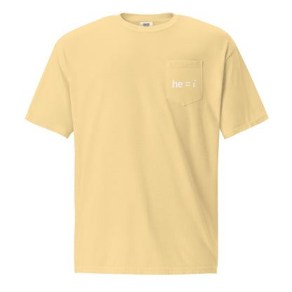 he = i - Pocket Tee