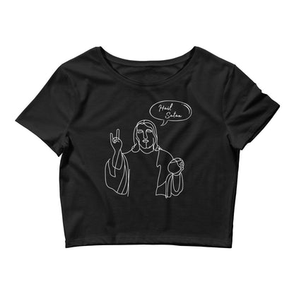 Hail Satan Jesus - Crop Tee