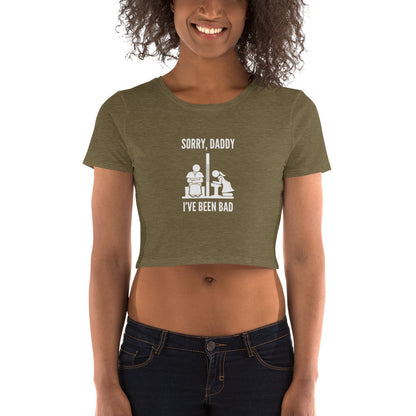 Sorry, Daddy (Pony Tail) - Crop Tee