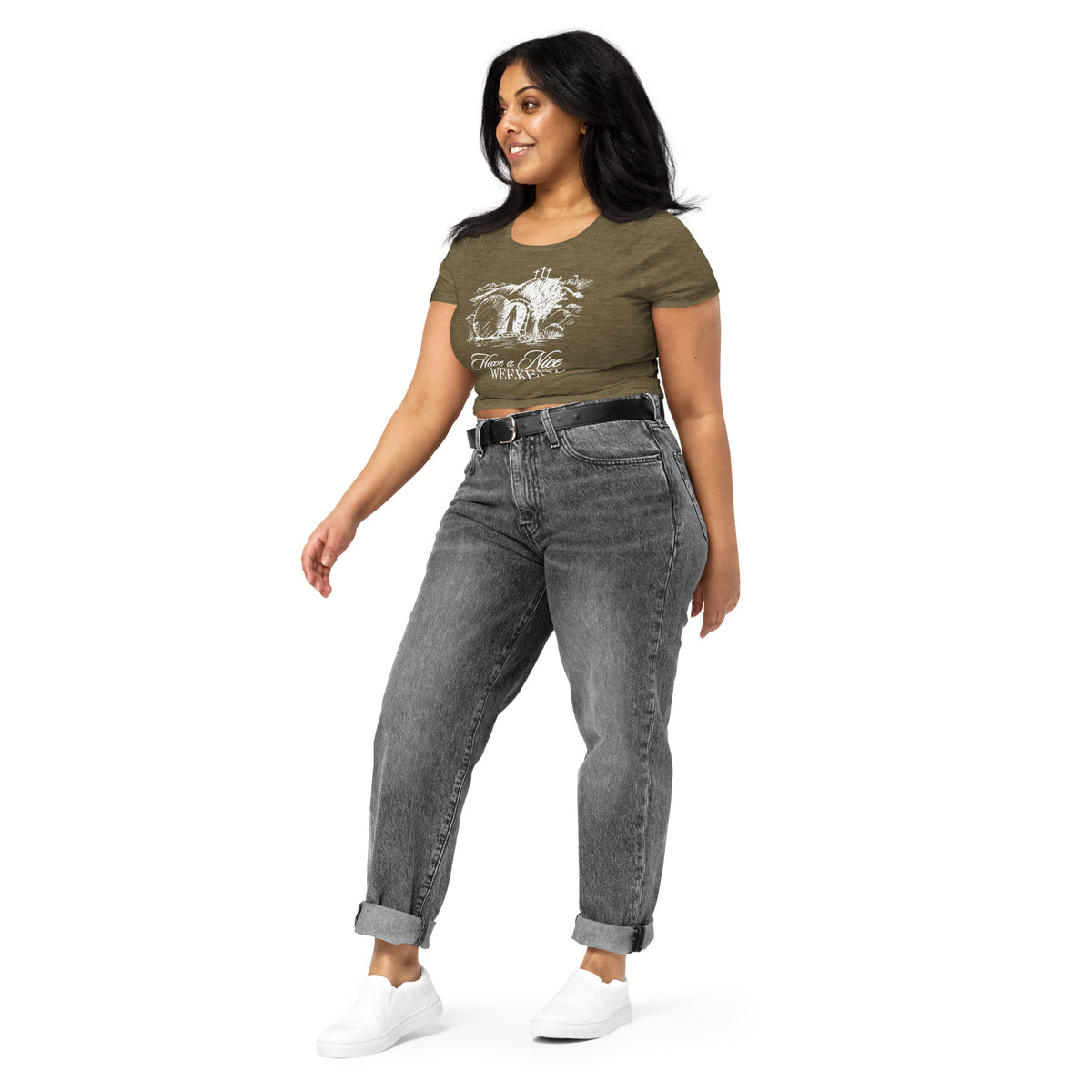 Have a Nice Weekend - Crop Tee