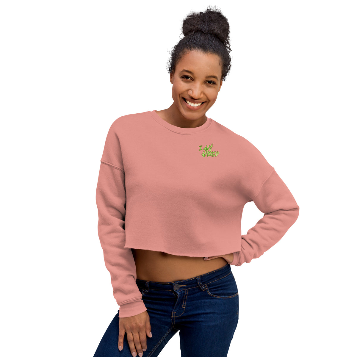 I Ain't Afraid of No Ghost - Crop Sweatshirt